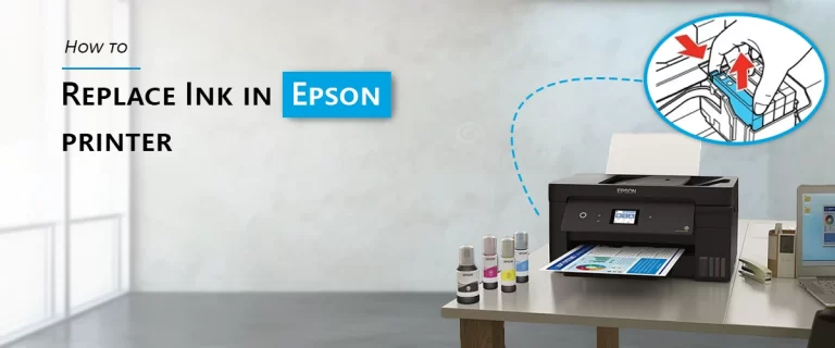 How to replace ink in Epson printer?